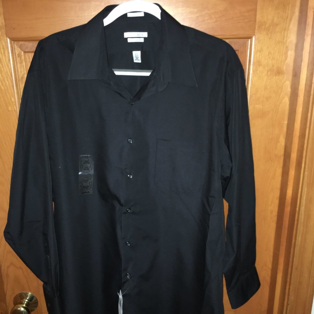 Van Heusen Black Dress Shirt